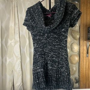 Say What? Women’s Small Short Sleeve Cowl Neck Sweater